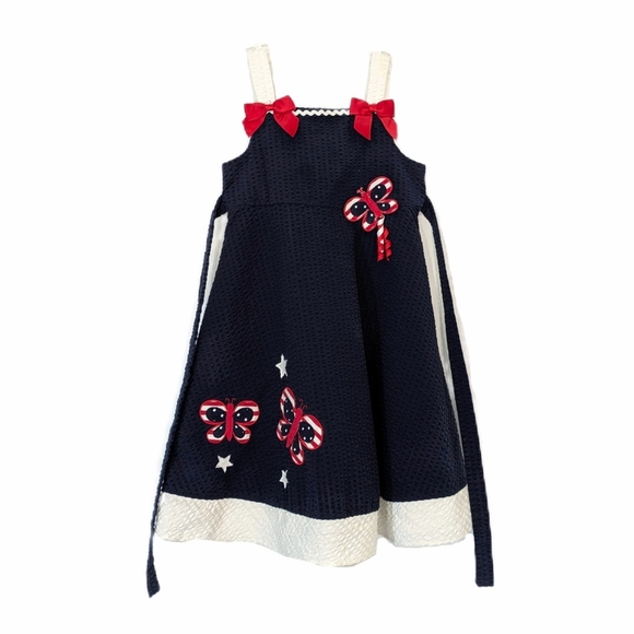 Sophie Rose Fourth of July Dress - Size 6 Girls - Red, White, & Blue - 4th - Picture 1 of 8